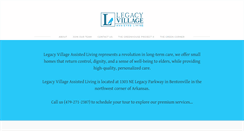 Desktop Screenshot of legacyvillagearkansas.org
